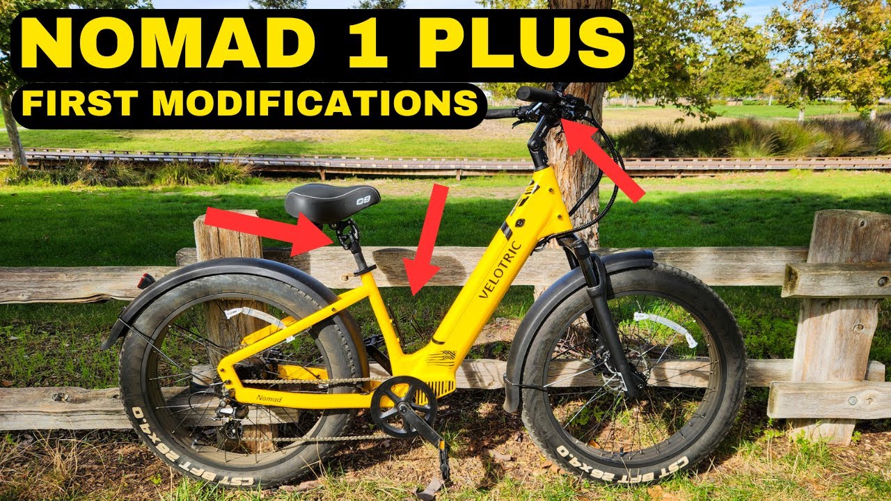 Velotric Nomad 1 Plus 1st Modifications For A Better Rider Experience