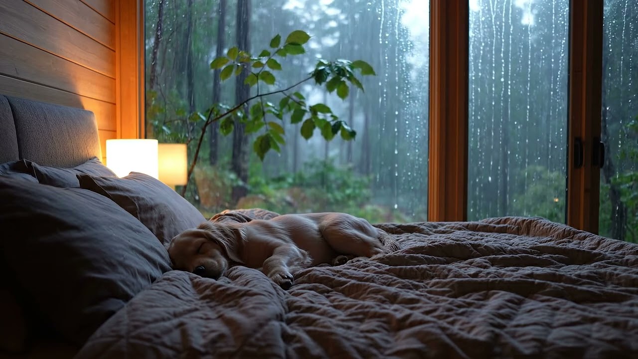 A Cozy, Safe Night | Warm Lights & Soft Rain