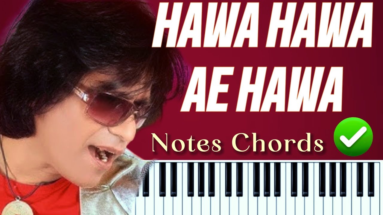 HAWA HAWA AE HAWA - notes chords| easy piano tutorial| with music part |Dhurandhar