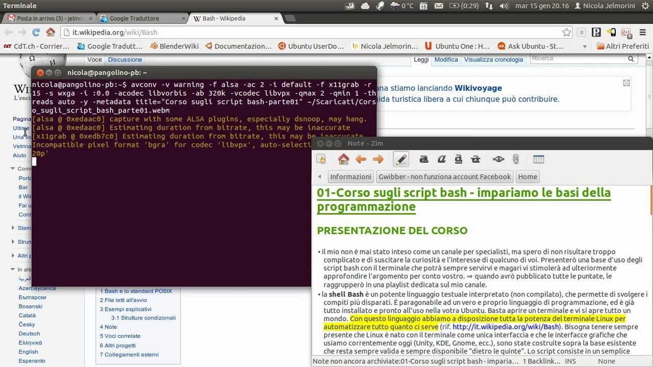 Corso sugli script bash parte 01 - introduzione