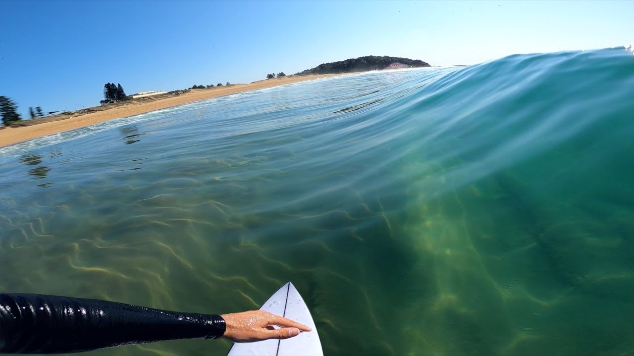 SURFING GLASSY JELLO WAVES! (RAW POV)