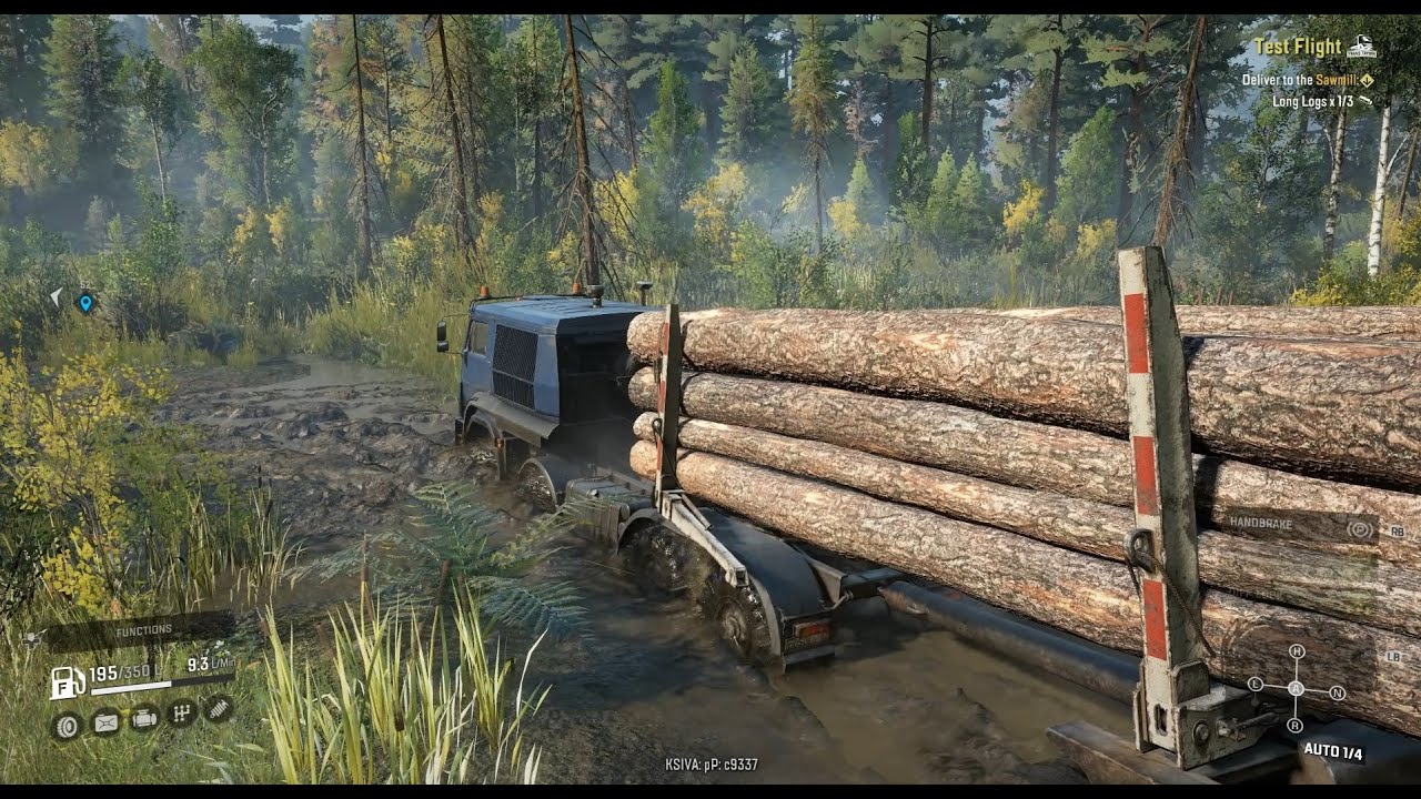 SnowRunner - Test Flight - Long logs delivery