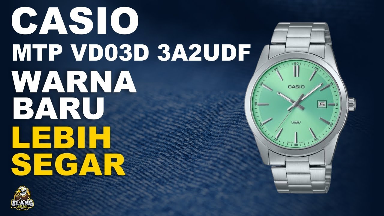 CASIO MTP VD03D 3A2UDF : JAM TANGAN CASIO LEBIH SEGAR WARNA BARU (2024)