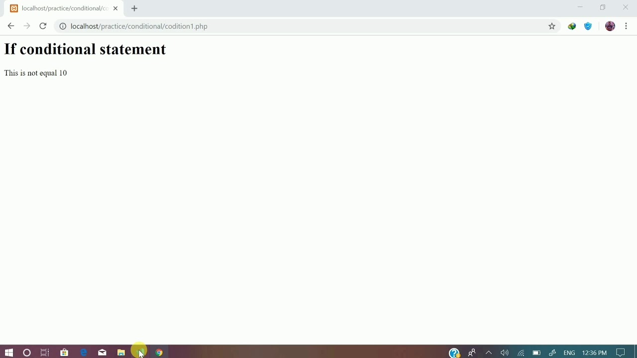 If Conditional Statements | PHP |