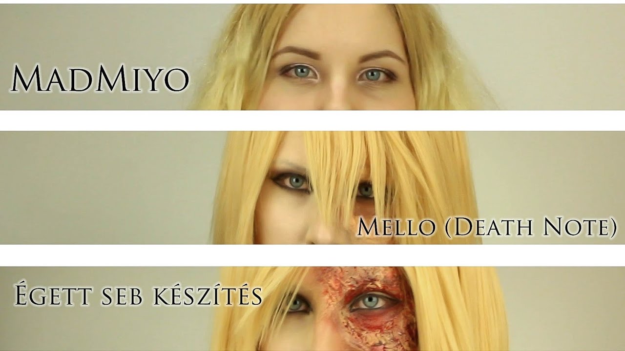 Égett seb készítése - Mello (Death Note) makeup