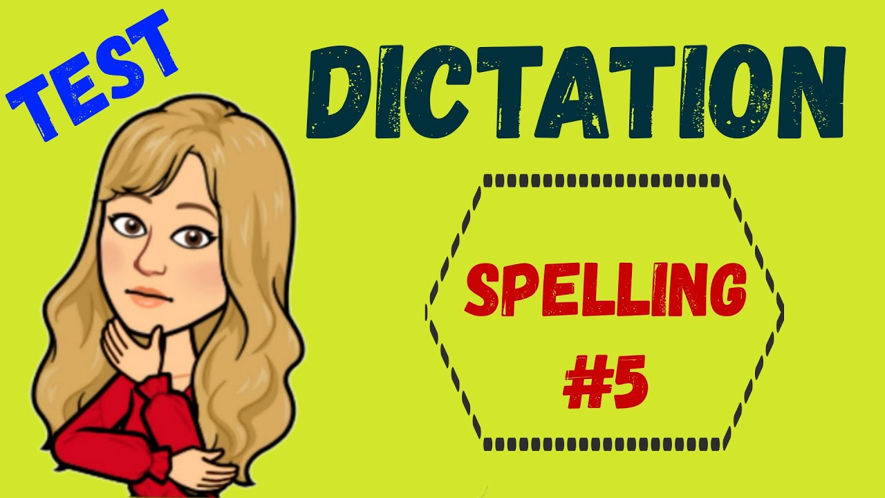 DICTADO en INGLÉS - SPELLING #5➯ ‼️12 palabras para que practiques el DELETREO Listen and write 🎧