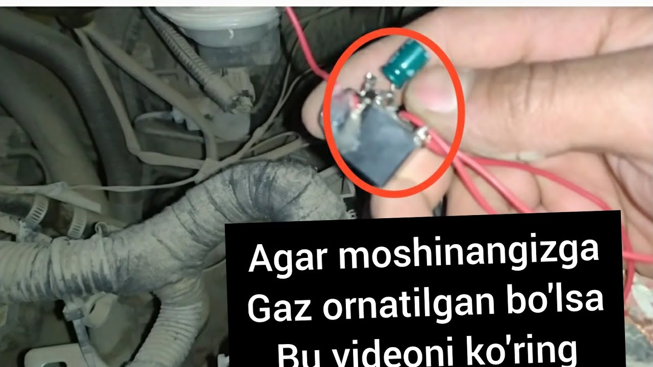 moshina benzindan gazga tekkis o'tishi uchun maxsus rele