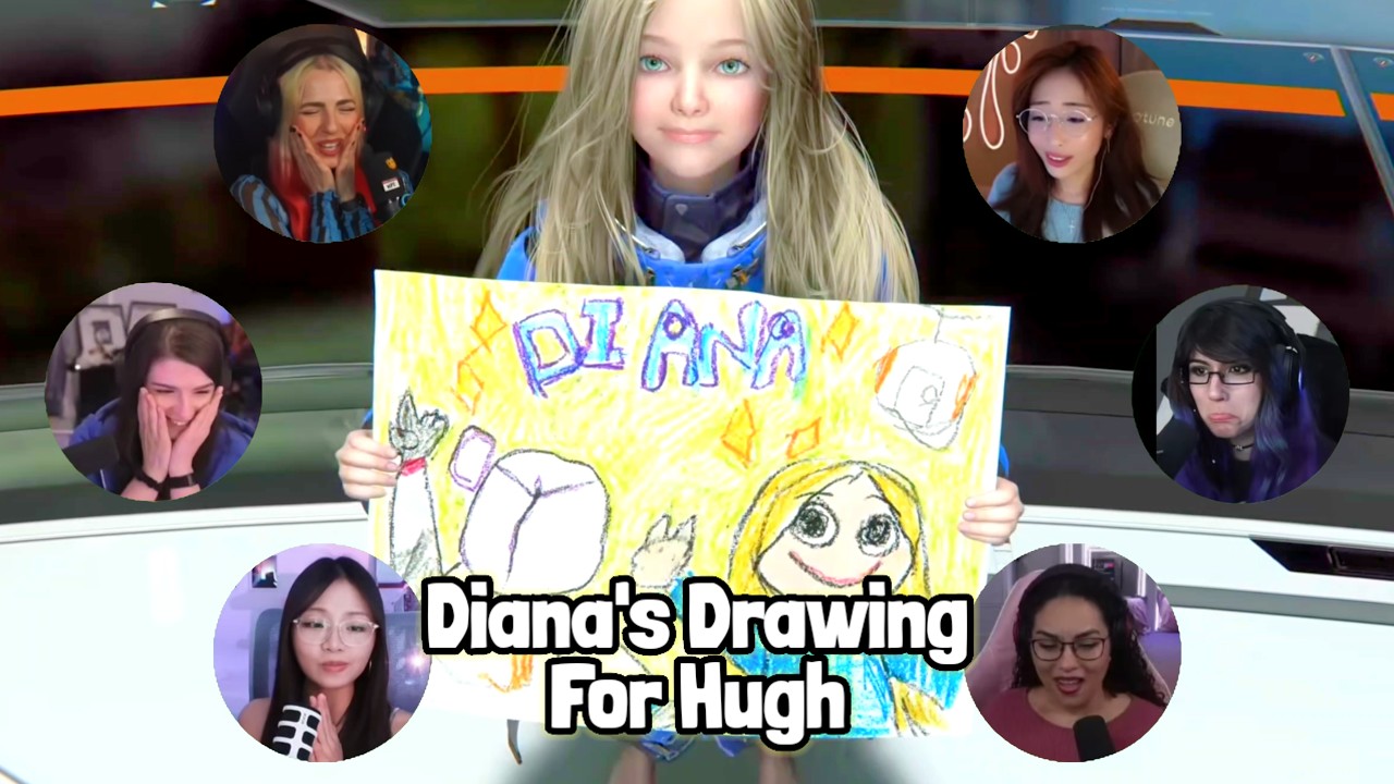 Gamer Girls Reaction to Diana's Drawing for Hugh - PRAGMATA Gameplay Reaction Mashup