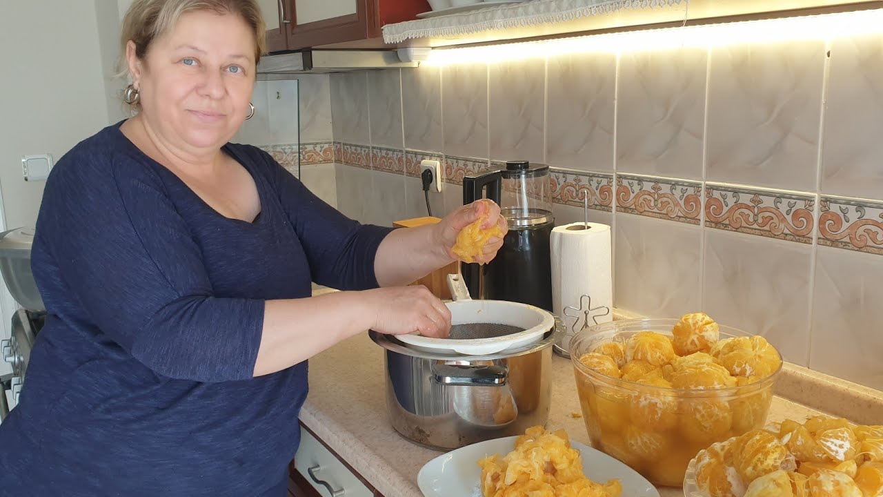 Turunç suyundan, salatalar için, harika bir ekşi yaptım