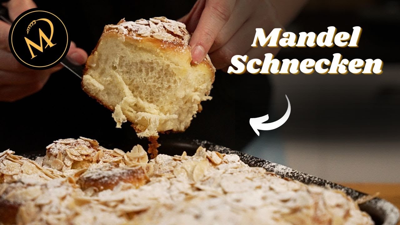 Die fluffigsten Mandelschnecken aus süssem Hefeteig I Almond Croissant Rolls