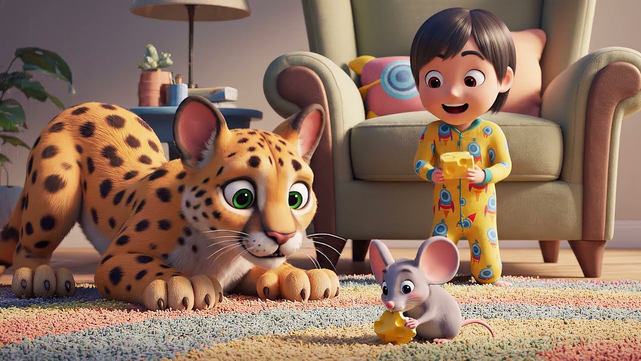 Five Little Servals Prowl Prowl Prowl | Nursery Rhymes for Kids & Baby Songs