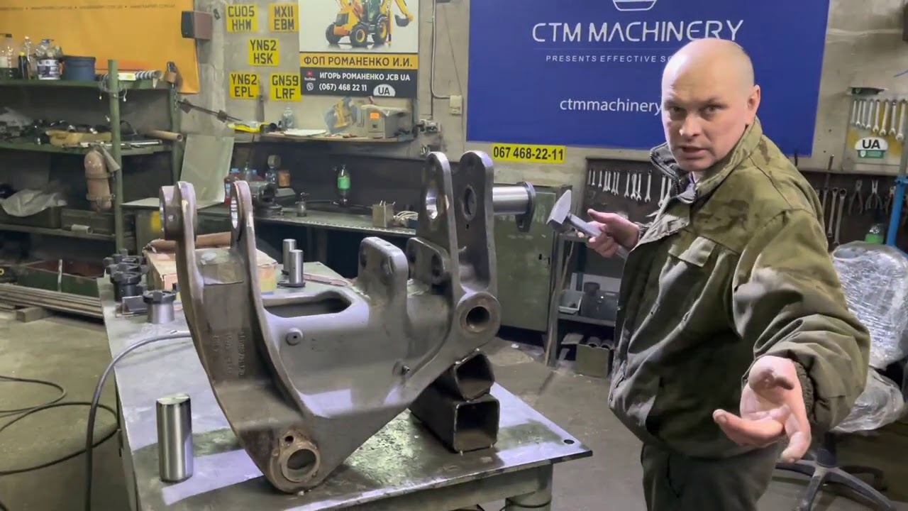 Расточка наплавка поворотного конька Volvo BL71 ремонт BORWERK BM40