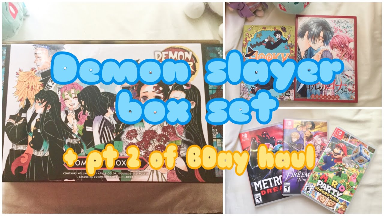 ✨️Demon slayer box set unboxing ✨️