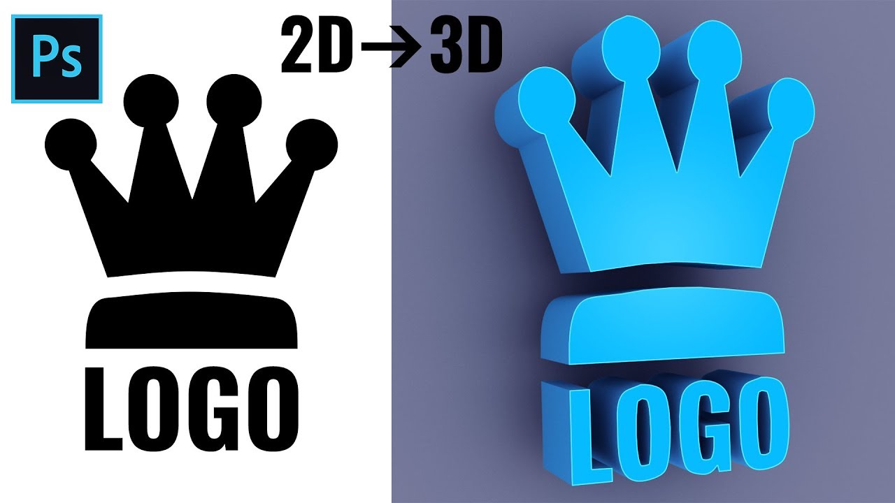 How to Convert 2D to 3D Logo in Photoshop