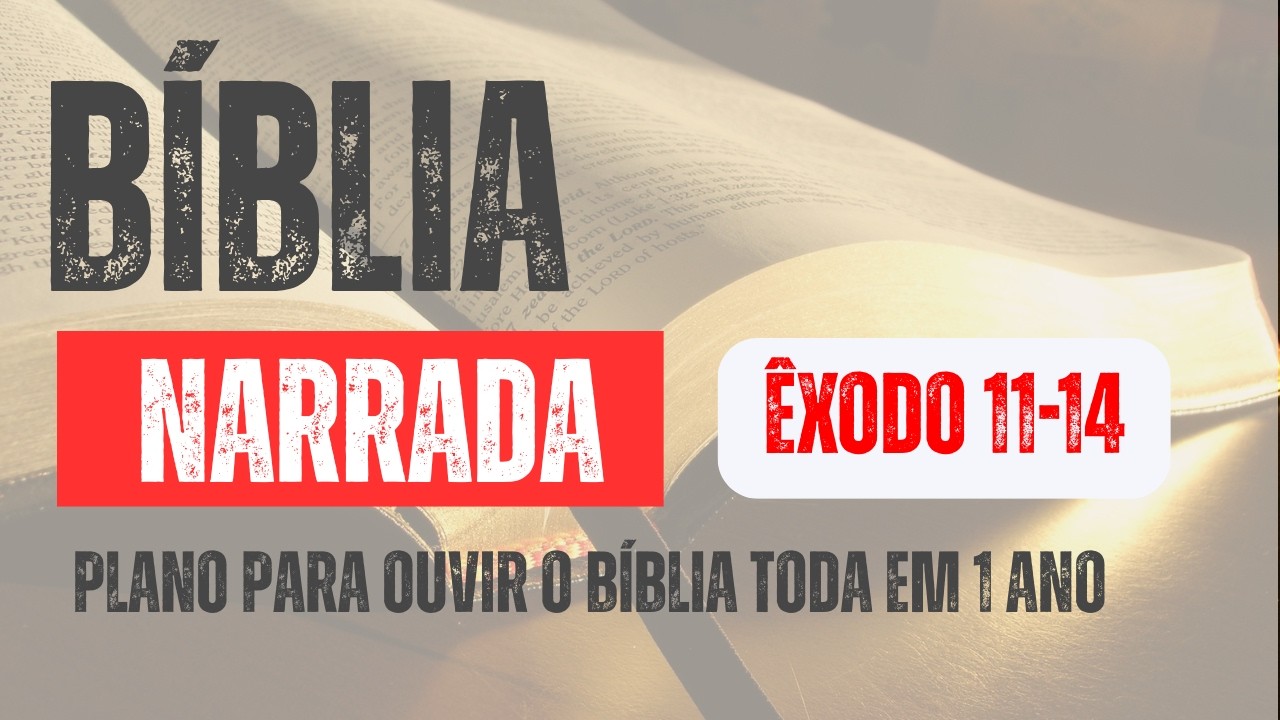 Bíblia Narrada - ÊXODO 11-14 #BíbliaNarrada #BíbliaEm1Ano #LeituraBíblica #PalavraDeDeus