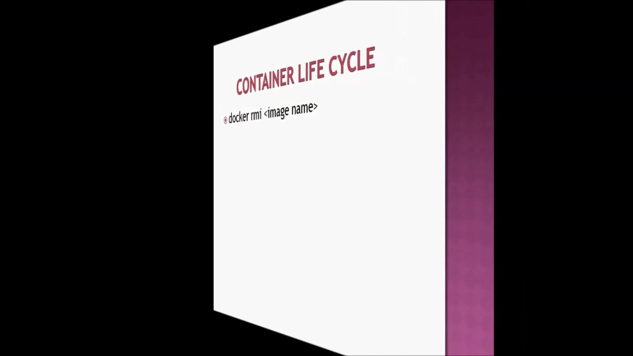 DOcker Container life cycle 5