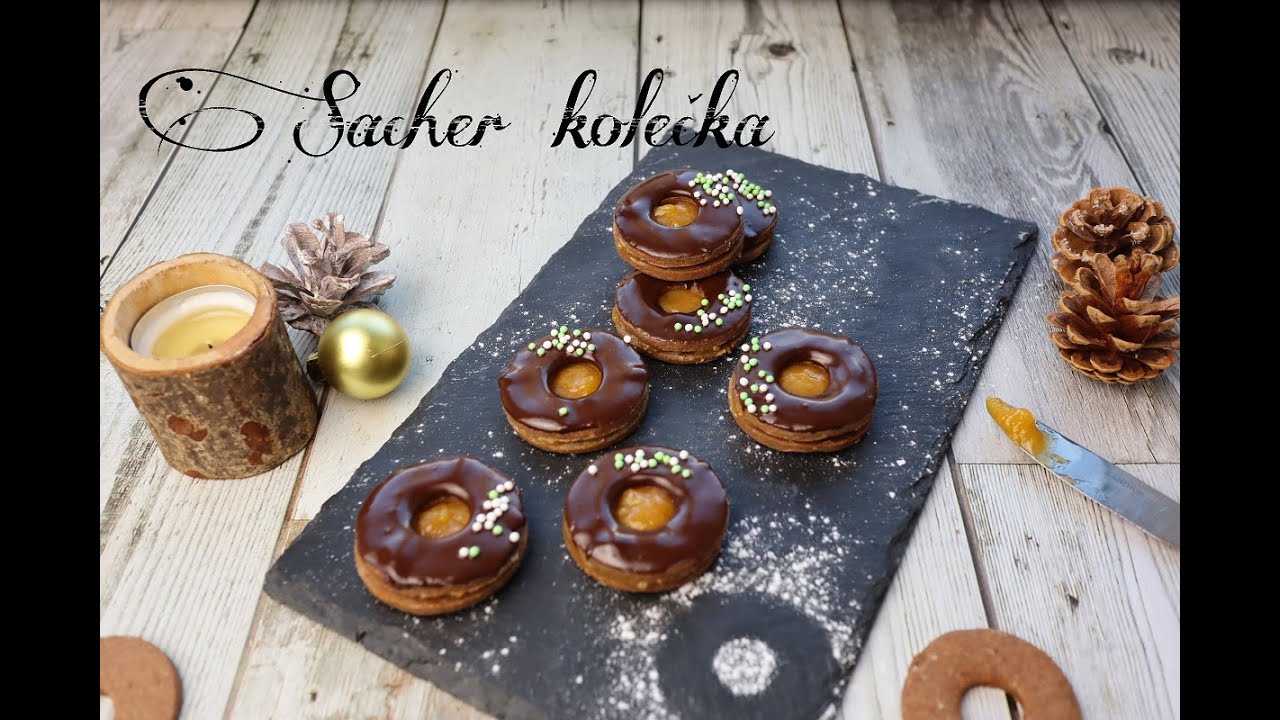 REUPLOAD - Sacher kolečka | Kakaov&eacute; lineck&eacute; | ❄ V&aacute;nočn&iacute; edice ❄ | Dvě v troubě | CZ/SK HD recipe