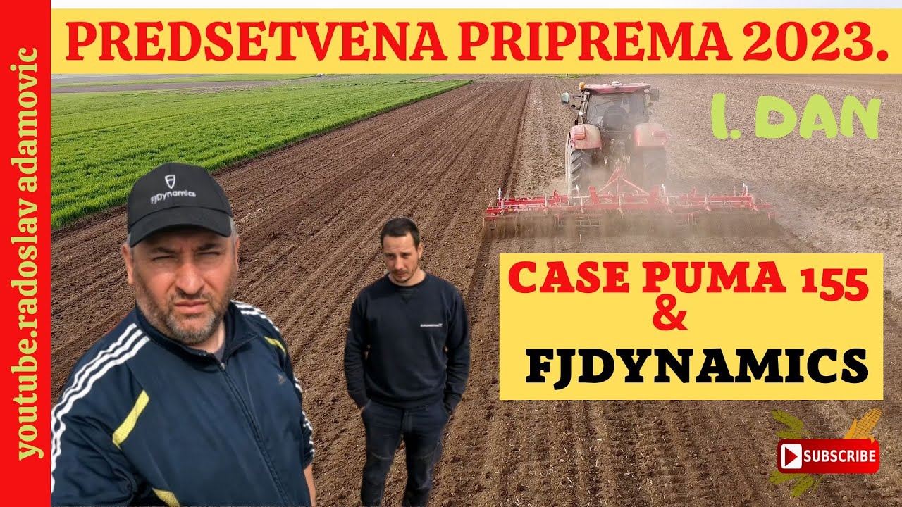 PREDSETVENA PRIPREMA 2023:CASE PUMA & FJDYNAMICS AUTOPILOT I dan; SOIL CULTIVATION FOR SOWING 2023