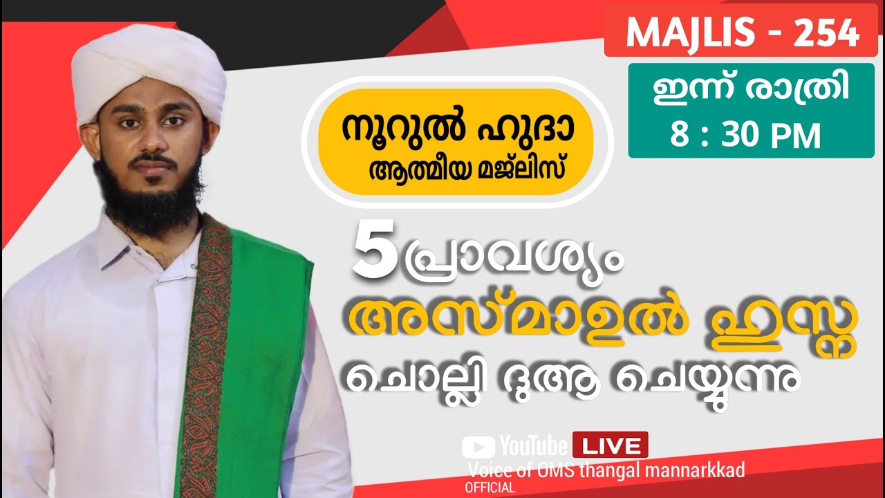 പുണ്യമേറിയ അഞ്ച് അസ്മാഹുൽ ഹുസ്ന / പള്ളിപ്പടി ഉപ്പാപ്പ തവസ്സുൽ ബൈത്ത്