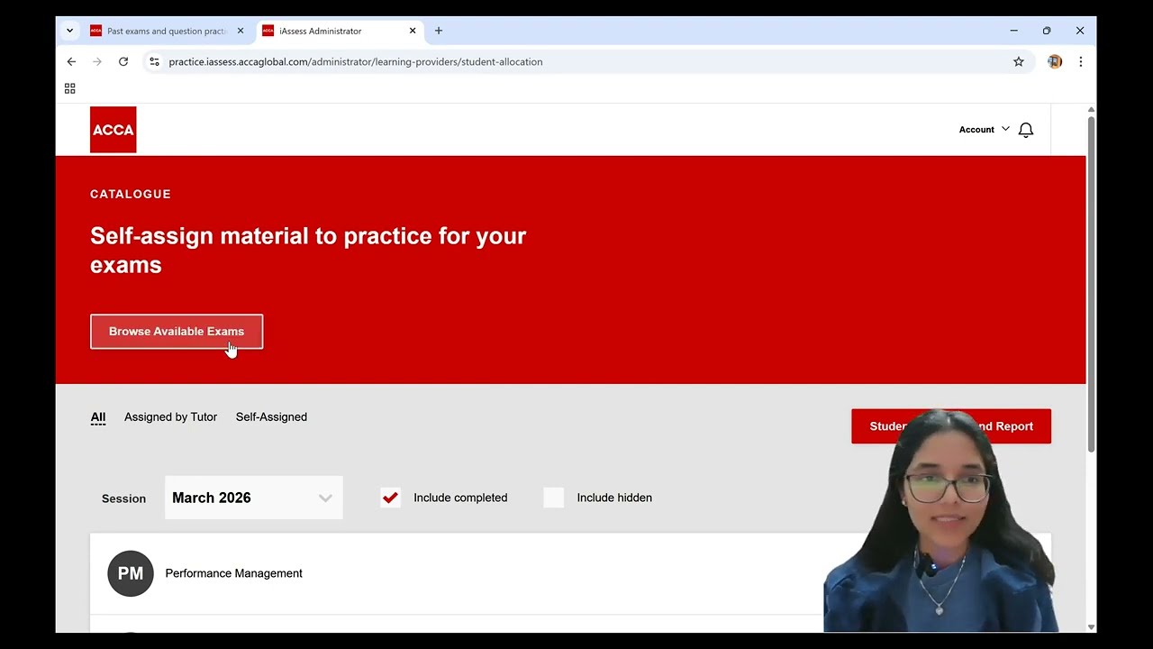 Как получить доступ к пробному экзамену ACCA Pre March'26? | Новая платформа для подготовки к экз...