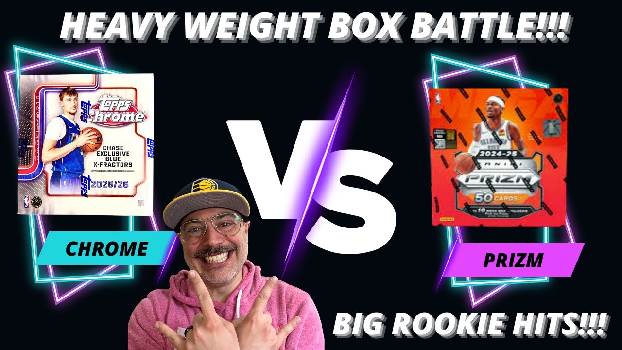 2025 TOPPS CHROME MEGA BOX Vs. 2024 PANINI PRIZM!!!! HUGE ROOKIE HITS!!!