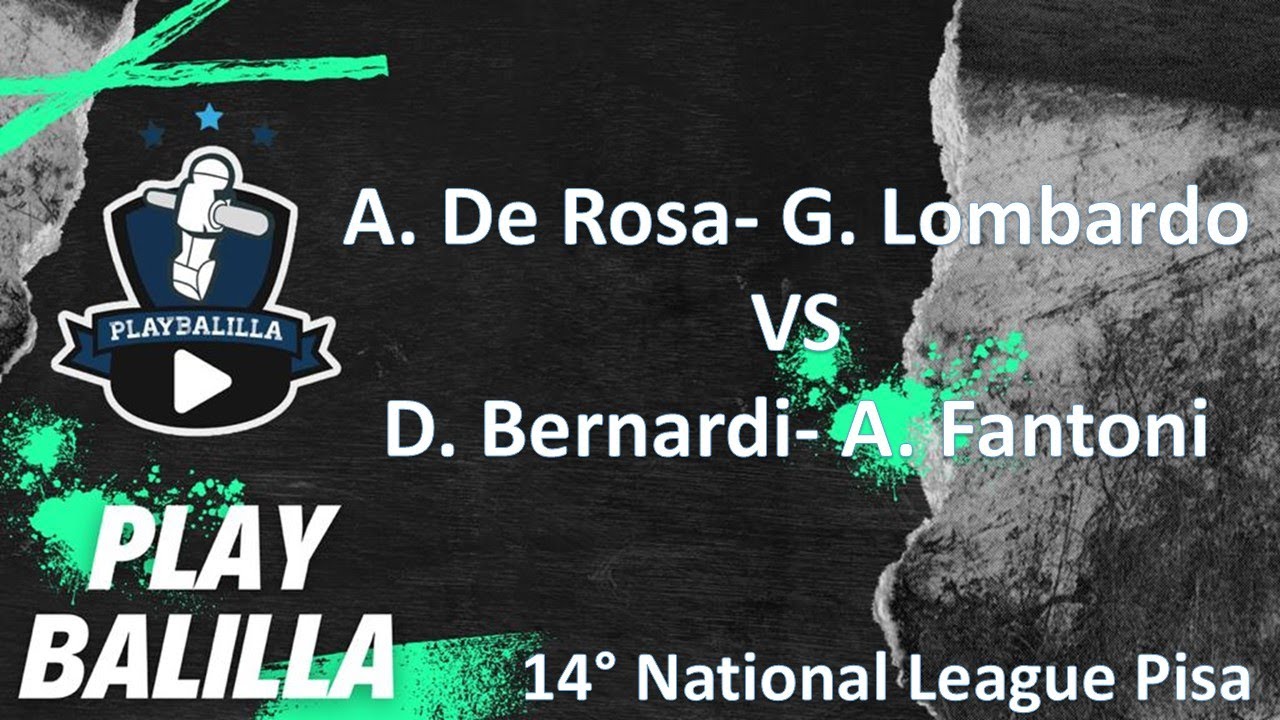 A. De Rosa- G. Lombardo VS D. Bernardi- A. Fantoni 14° National League