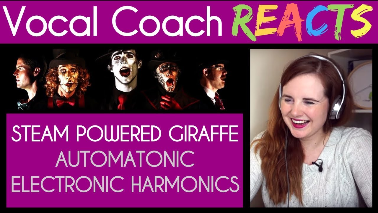 Vocal Coach reacts to Steam Powered Giraffe - Automatonic Electronic Harmonics