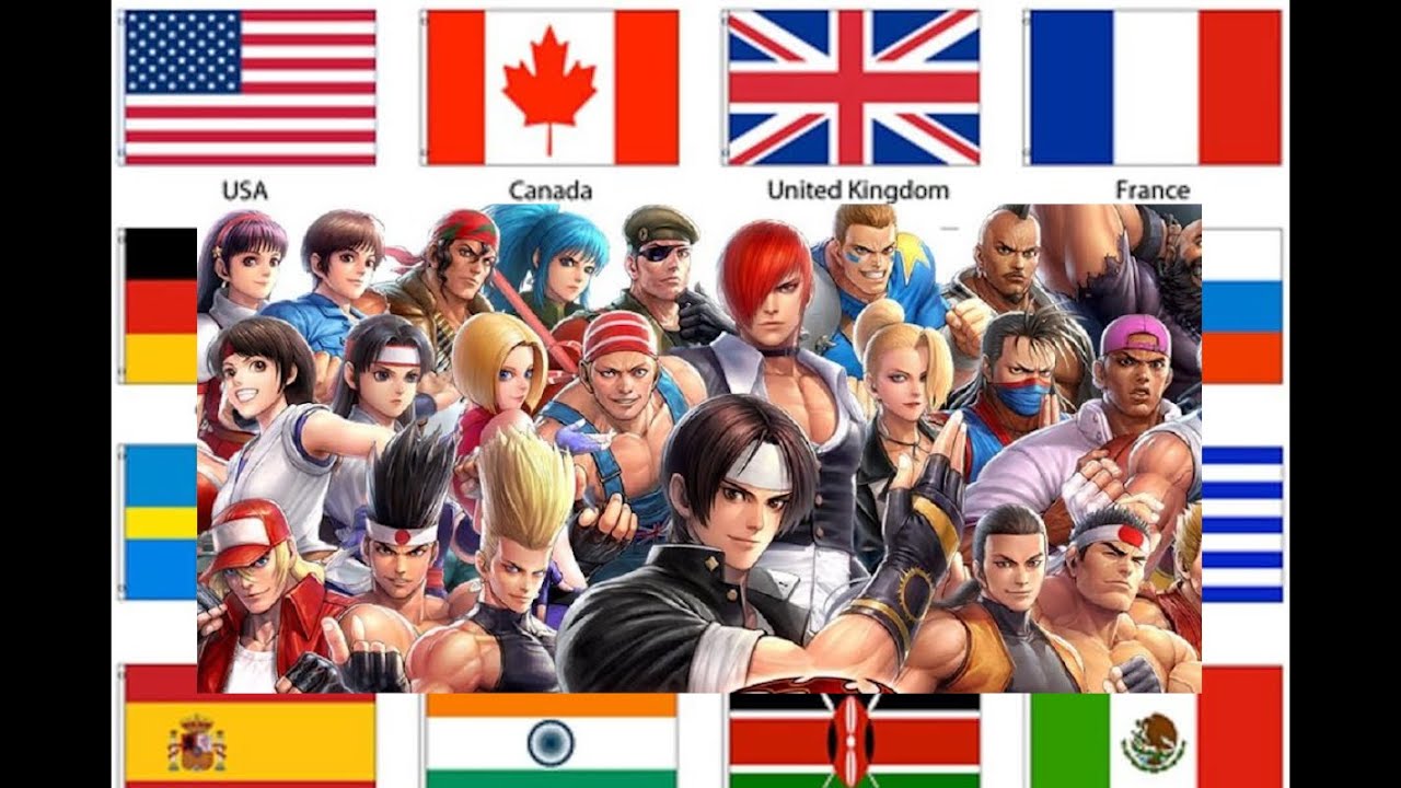 King Of Fighters - Nationalities