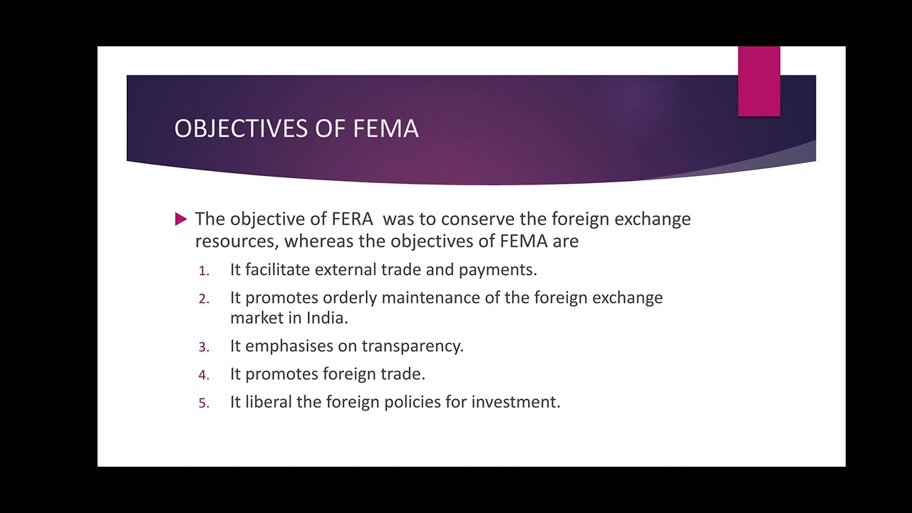 Foreign exchange management act | FEMA| Tamil