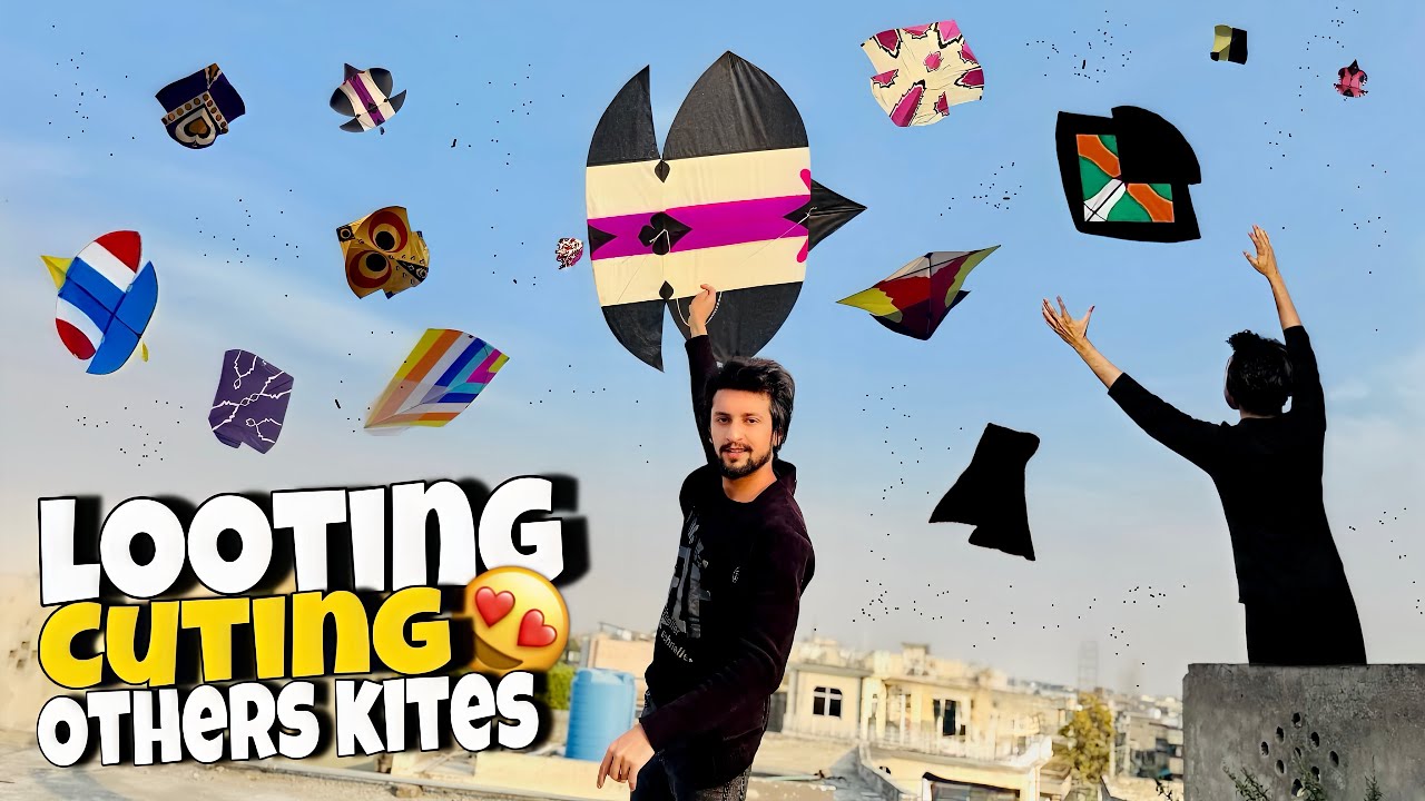 Flying Beautiful Tukel🤩Looting And Cuting Others Kites 😱|| Chamero Scene On|| Kite Looting Video!