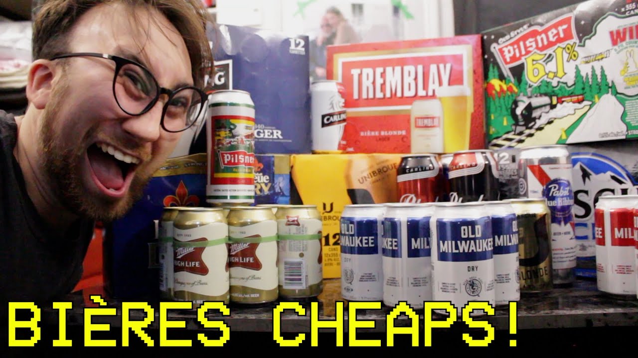 J'goûte TOUTES les BIÈRES CHEAPS du QUÉBEC