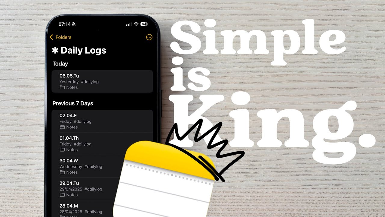 How I Use Apple Notes to Simplify My Workday | Zero-Maintenance System for Focus & Flow