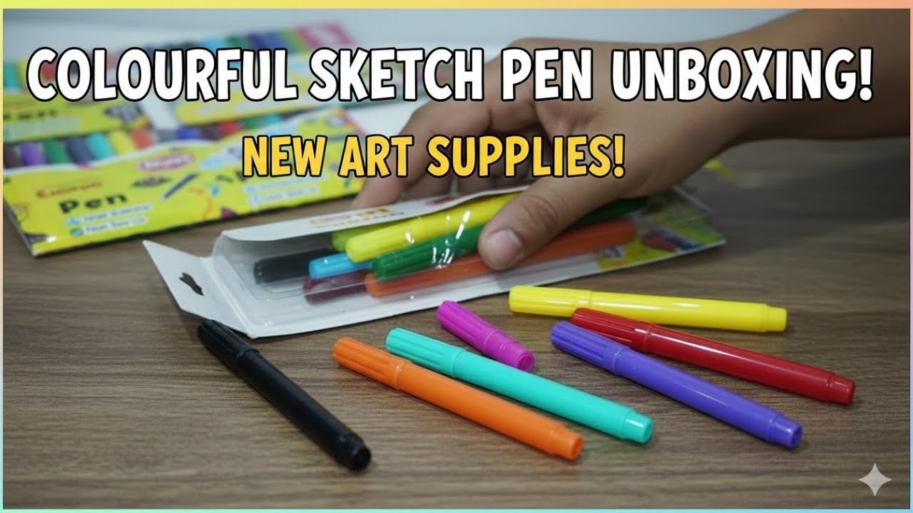 Sketch PENS  Designers Kit - Unboxing and Review in Hindi