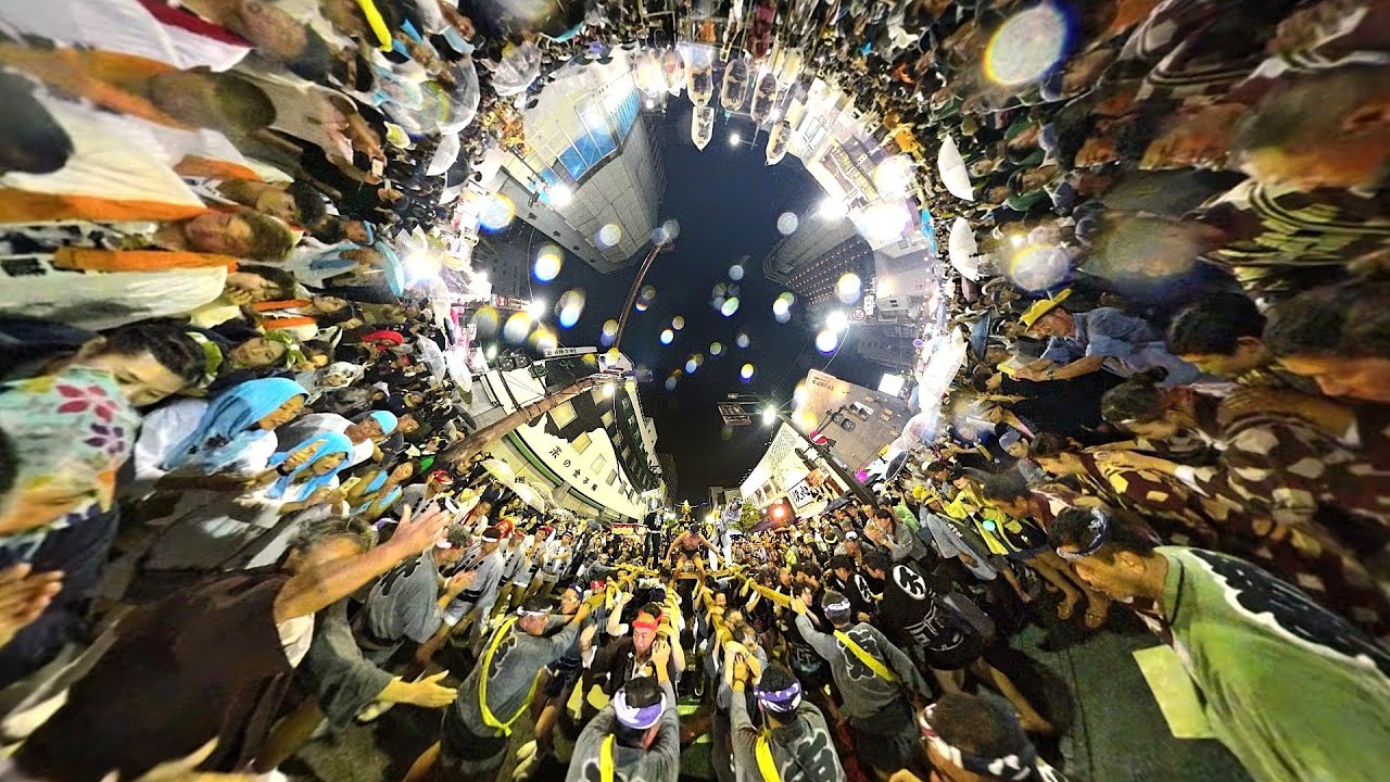 2024.8.25　高崎まつり　4基揃っての宮入りそして喧嘩！！