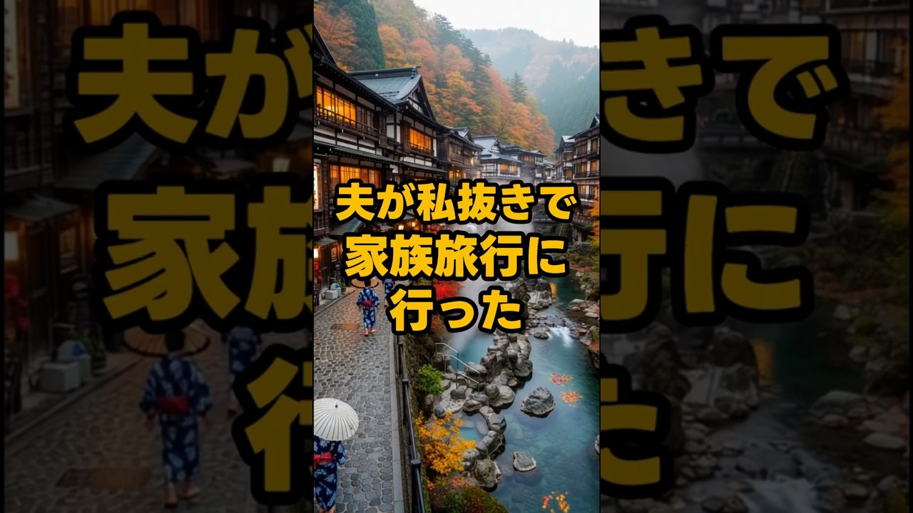 夫が私抜きで家族旅行に行った #shorts #家族 #モラハラ #離婚 #実話 #修羅場 #スカッと #夫婦 #義実家 #ダメ夫 #結婚 #不倫