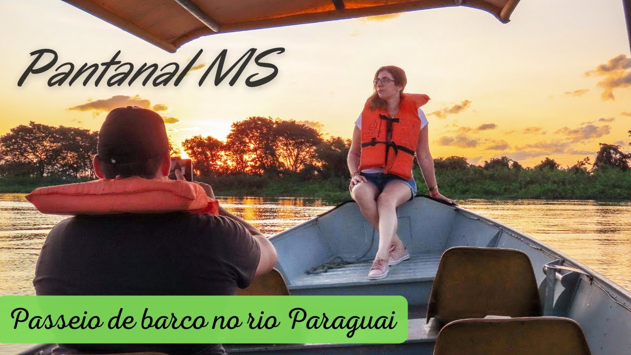 PANTANAL MS - Passeio de barco no rio Paraguai | O que fazer no Pantanal do MS| Passeios no Pantanal