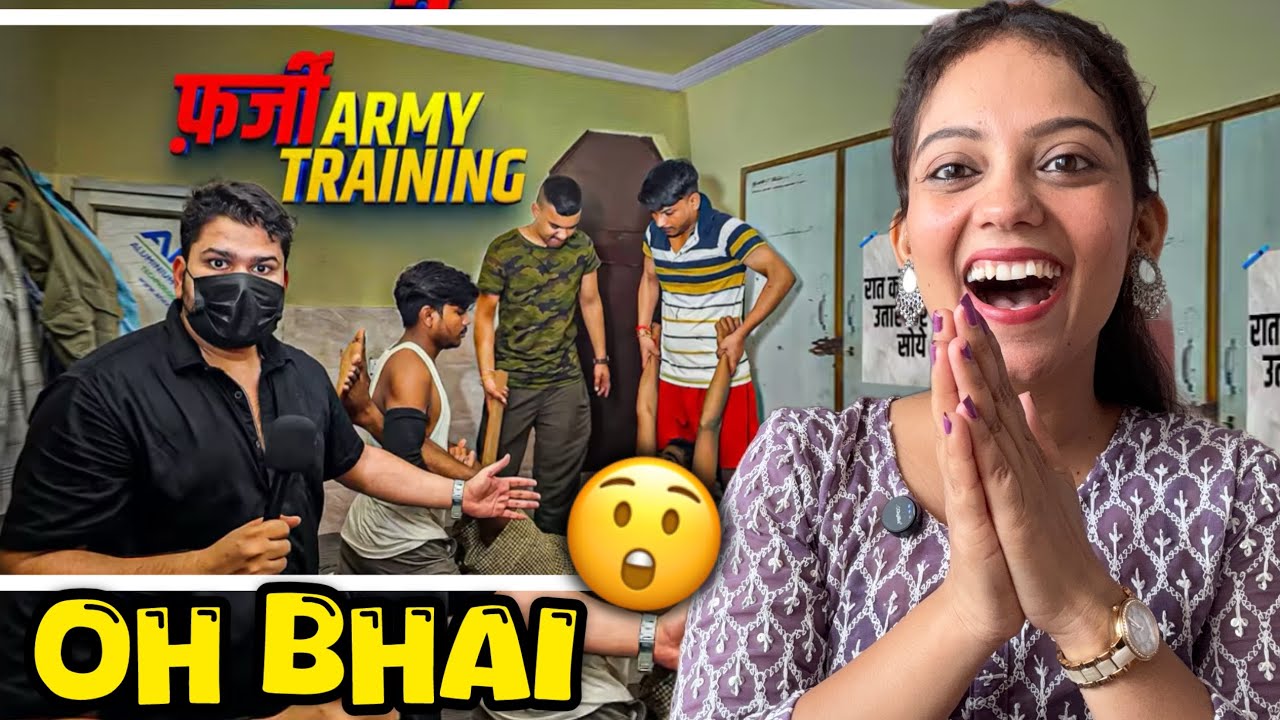 Farzi Army Training Reaction By Pooja Chandola | Harsh Rajput