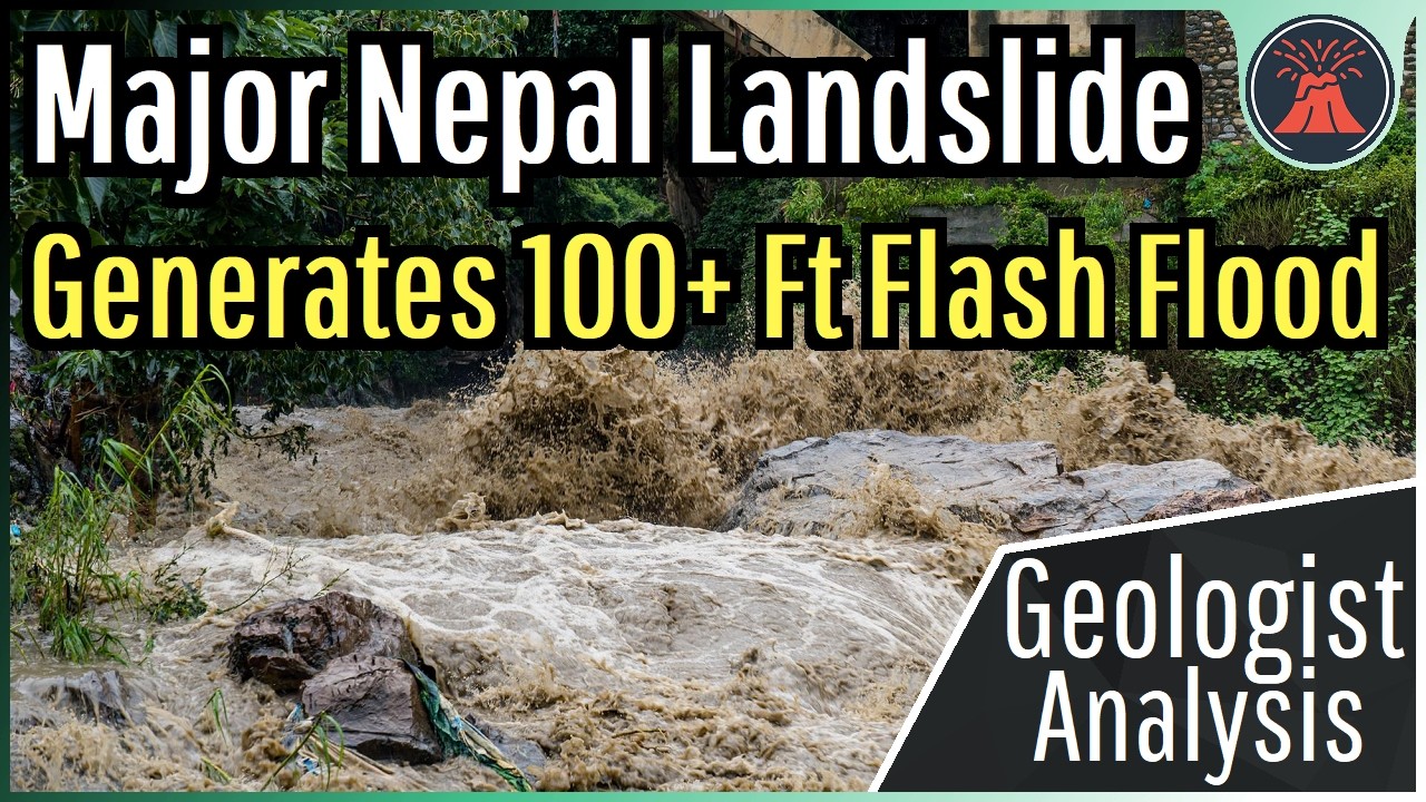 Absolute Devastation in Nepal; 100+ Ft Flash Flood Caused by Major Landslide
