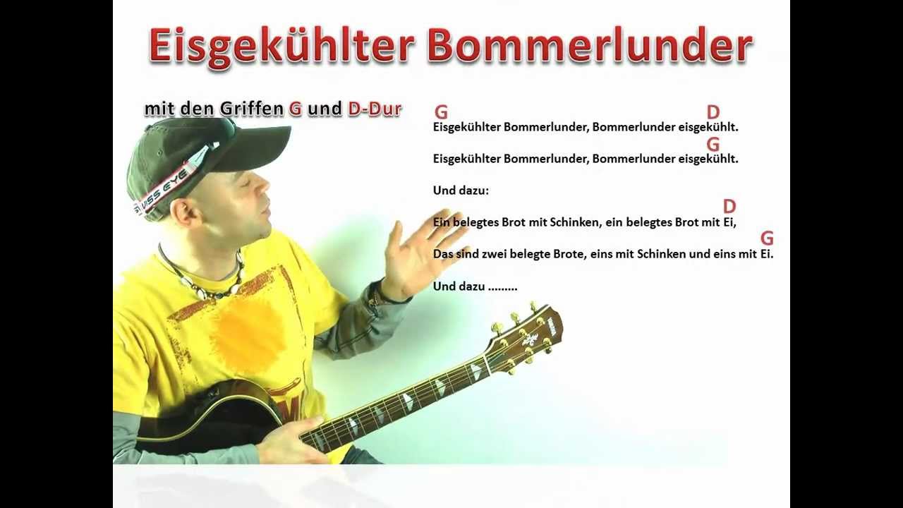 Gitarre spielen - Einsteiger (Tag 1) Eisgekühlter Bommerlunder Gitarre lernen online