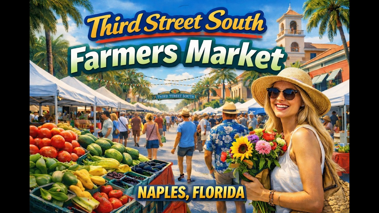 Third Street South Farmers Market | Naples, Florida Walking Tour