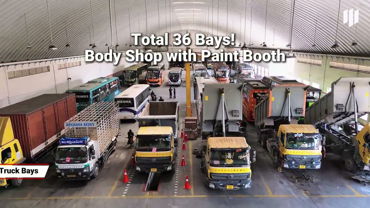 Inside One of India’s Biggest Workshops: BharatBenz Attibele Tour! | Trident Trucking