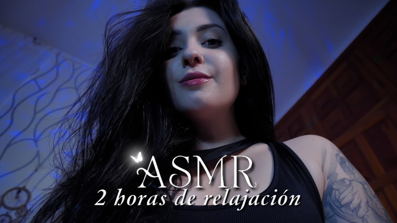 2 horas de ASMR relajante 🤍 Mouth Sounds, Whispers, Visual... 💤