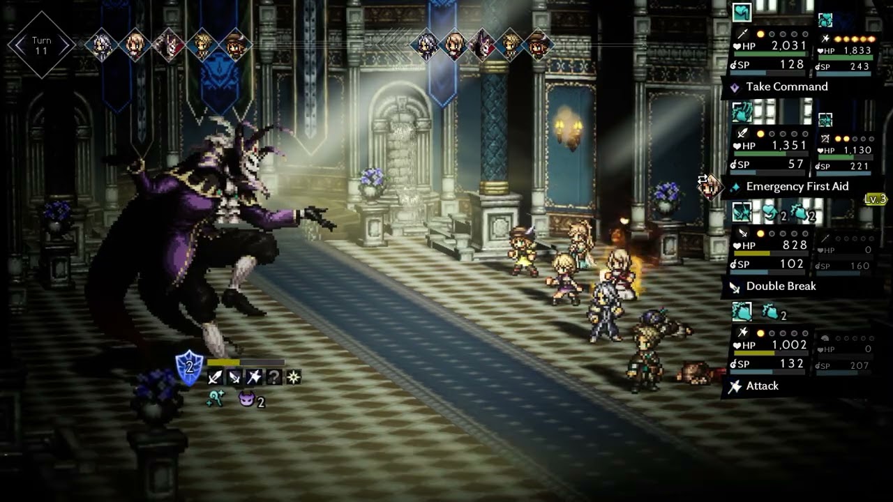 Octopath Traveler CotC: Gonksa Boss Fight (Master of All Chapter 7)