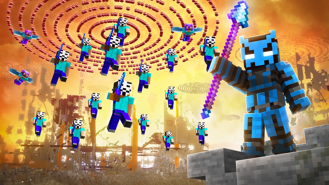 Мастер копья ПРОТИВ анархического Minecraft SMP