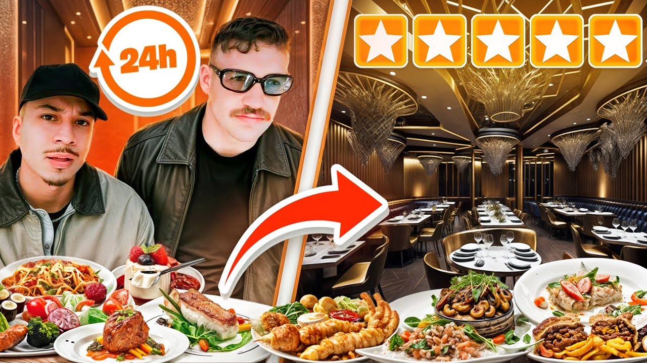 WE ATE AT ONLY 5 STAR RESTAURANTS FOR 24 HOURS!!! (SPENT TOO MUCH)