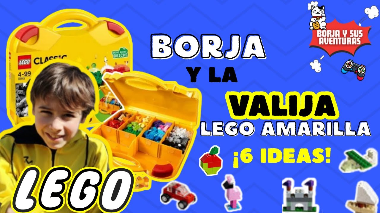 LEGO Classic 10713 Borja vs 6 Ideas Increíbles de la Maleta Creativa Amarilla