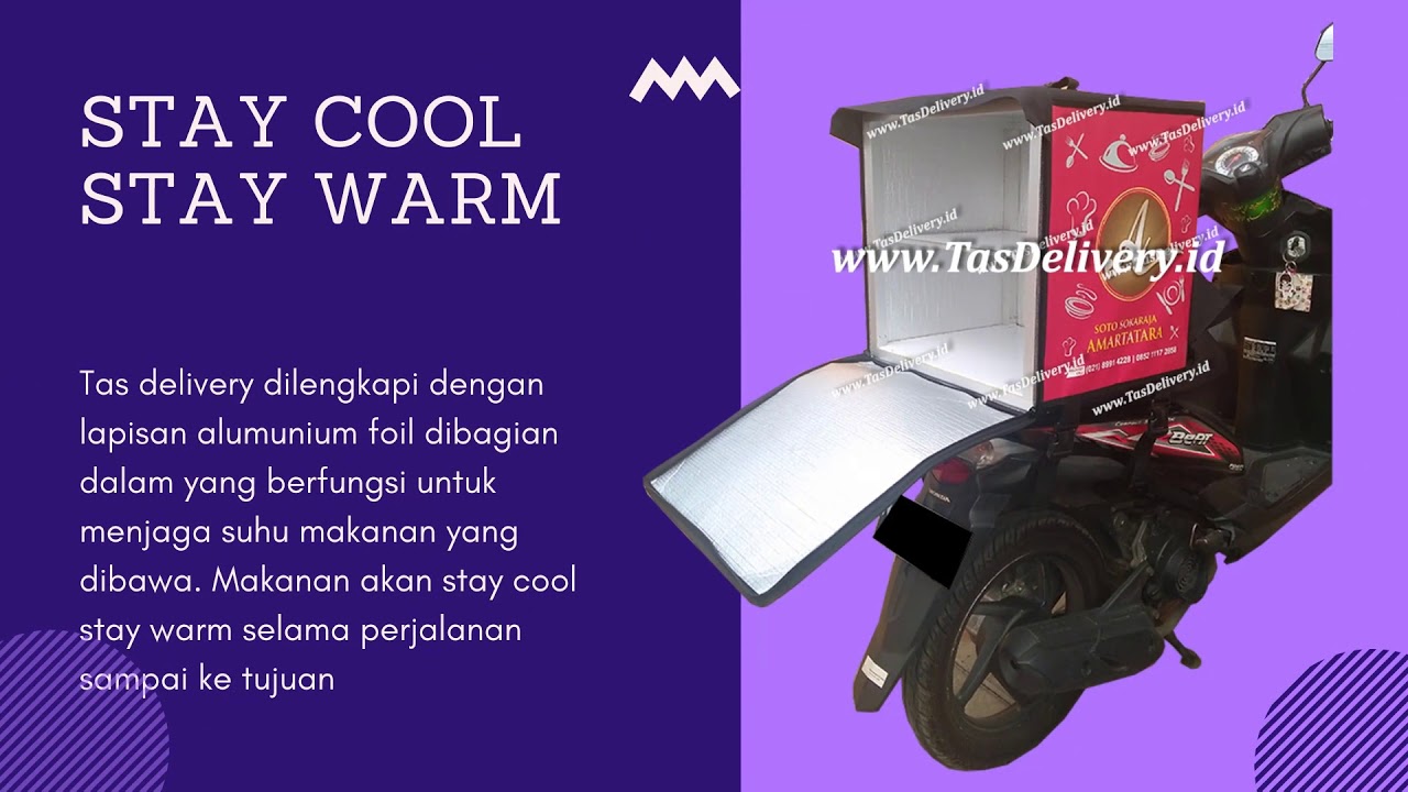 Tas Delivery Makanan, Cara Mudah dan Praktis Pesanan Tetap Hangat Selama Perjalanan #tasdelivery