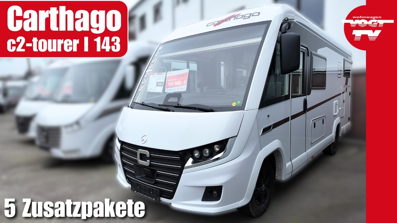 Neu im Verkauf | Carthago C2-tourer I 143 KB-LE 😍 6,99m, Doppelboden, 2x Smart-TV, Markise u.v.m.