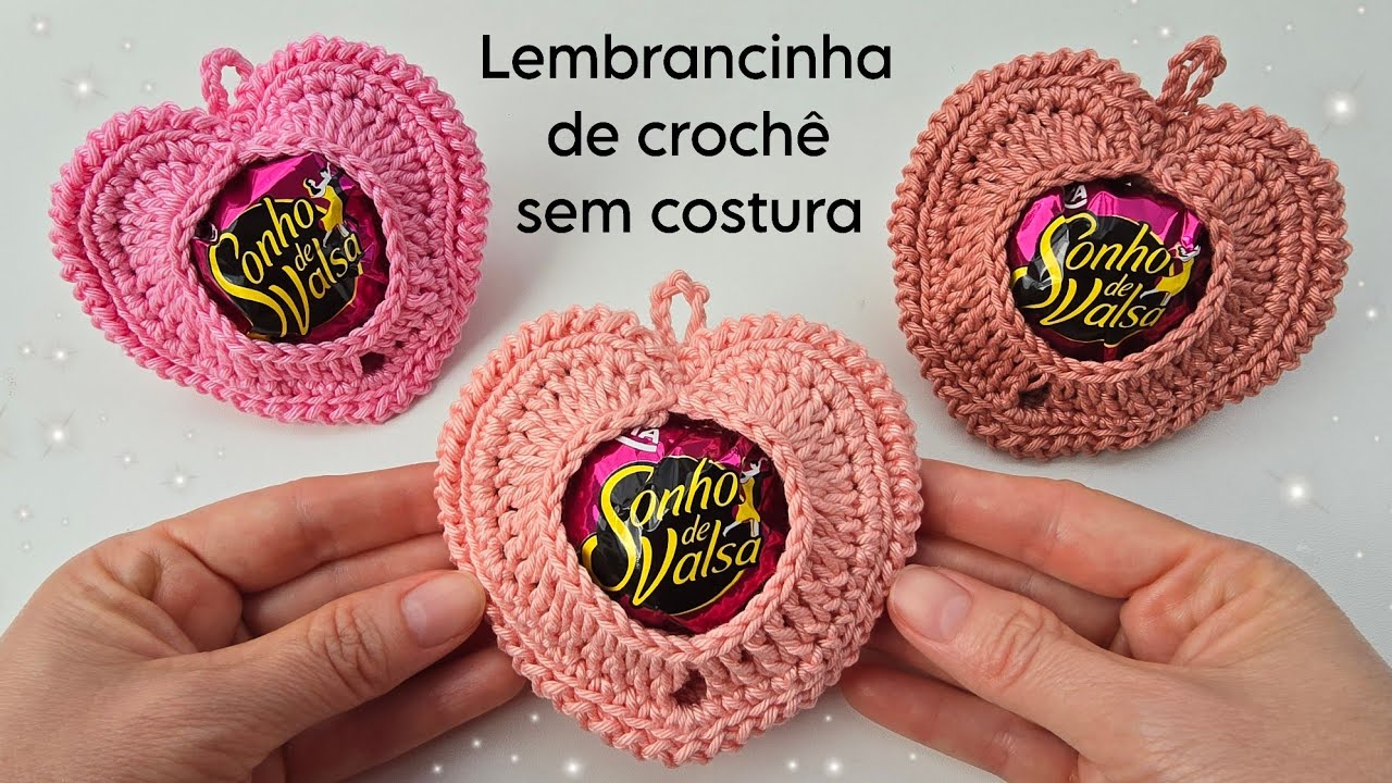 LEMBRANCINHA DE CROCH&Ecirc; PARA O DIA DAS M&Atilde;ES SEM COSTURA