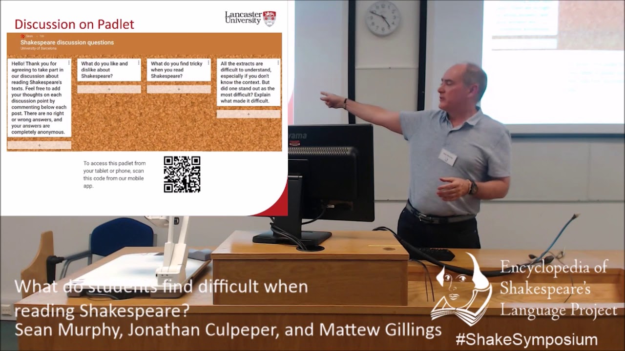 What do students find difficult when they read Shakespeare?
